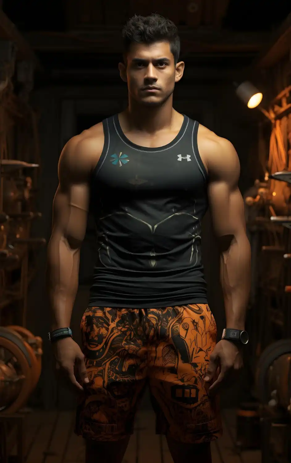 man with dumbell