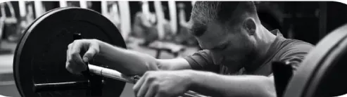 man with dumbbell